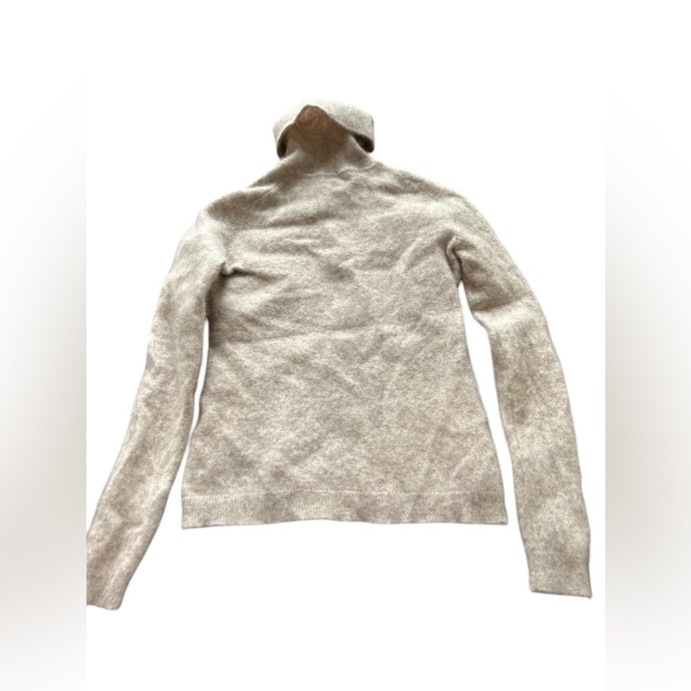 Charter club Women's Cashmere Turtleneck Sweater Beige Size XS - Picture 12 of 13
